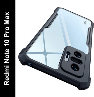 SHINESTAR. Back Cover for Mi Redmi Note 10 Pro, Redmi Note 10 Pro Max(Black, Pack of: 1)