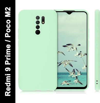 Wellpoint Back Cover for Mi Redmi 9 Prime(Green, Grip Case, Silicon, Pack of: 1)