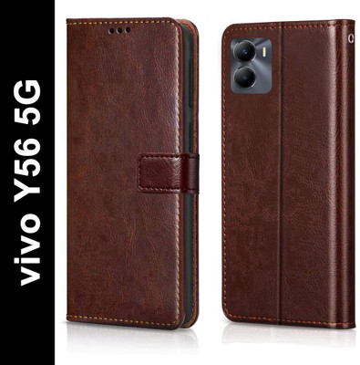 Yofashions Back Cover for vivo Y56 5G(Brown, Pack of: 1)