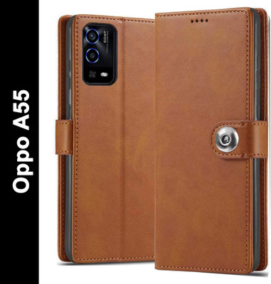 SHINESTAR. Back Cover for Oppo A55(Brown, Pack of: 1)