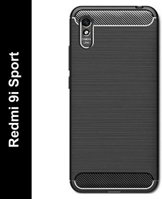 Zapcase Back Cover for Mi Redmi 9A, Redmi 9i, Redmi 9A Sport, Redmi 9i Sport(Black, Grip Case, Silicon, Pack of: 1)