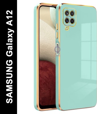 Qcase Back Cover for SAMSUNG Galaxy A12(Green, Hard Case, Silicon, Pack of: 1)