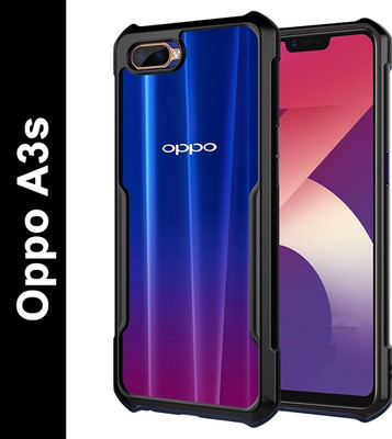 VAPRIF Back Cover for Oppo A3s(Black, Shock Proof, Pack of: 1)