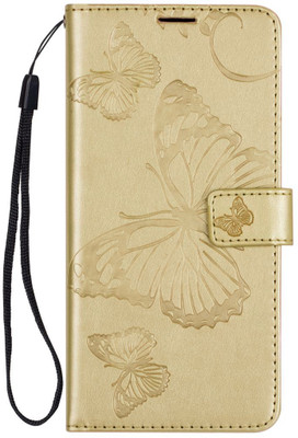 TELETEL Wallet Case Cover for VIVO Y51(Gold, Card Holder, Pack of: 1)