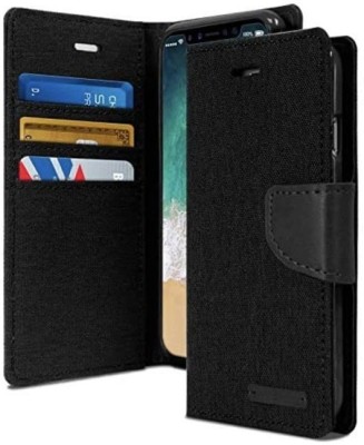 TELETEL Wallet Case Cover for Realme Narzo 50i(Black, Holster, Pack of: 1)