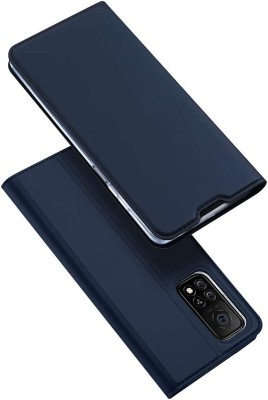 CONNECTPOINT Wallet Case Cover for Mi 10T 5G/Mi 10T Pro(Blue, Shock Proof, Pack of: 1)