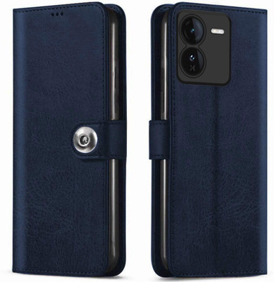NEXTZONE Flip Cover for IQOO Z9x 5G Button Flip Cover - Blue(Blue, Magnetic Case, Pack of: 1)