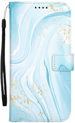 Trounce Wallet Case Cover for Samsung Galaxy A52S(Blue, Card Holder, Pack of: 1)
