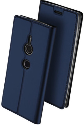 Elica Wallet Case Cover for Sony Xperia XZ2 Dual(Blue, Shock Proof, Pack of: 1)