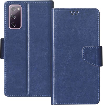 sales express Wallet Case Cover for Samsung Galaxy S20 FE(Blue, Shock Proof, Pack of: 1)