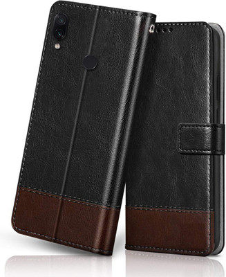 Winkel Wallet Case Cover for Xiaomi Redmi Note 7, Xiaomi Redmi Note 7 Pro, Xiaomi Redmi Note 7s(Black, Brown, Cases with Holder, Pack of: 1)
