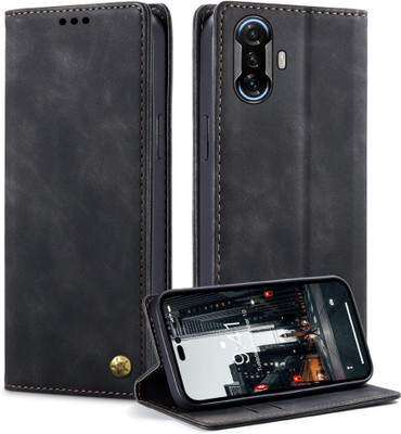 Trending Today Flip Cover for Mi Poco F3 GT | Limited Edition Fresh Arrival Business Series Wallet Back Cover Case(Black, Magnetic Case, Pack of: 1)