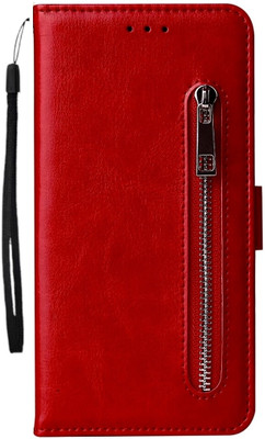 TELETEL Wallet Case Cover for Apple iPhone 16 Plus(Red, Cases with Holder, Pack of: 1)