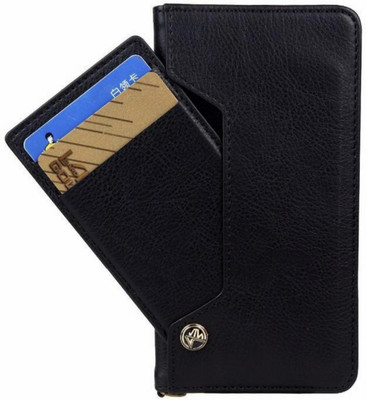 Trounce Wallet Case Cover for iQOO Neo 7(Black, Cases with Holder, Pack of: 1)