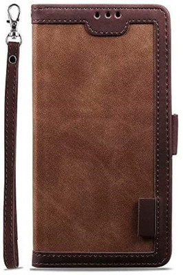 TELETEL Wallet Case Cover for Samsung Galaxy M13 (4G)(Brown, Cases with Holder, Pack of: 1)