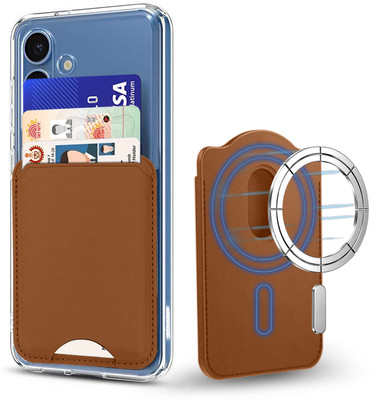Zapcase Wallet Case Cover for MagSafe Cases(Brown, Card Holder, Pack of: 1)