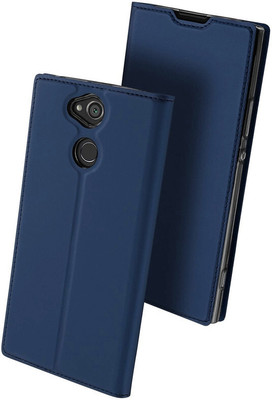 Elica Flip Cover for Sony Xperia XA2 Ultra(Blue, Hard Case, Pack of: 1)