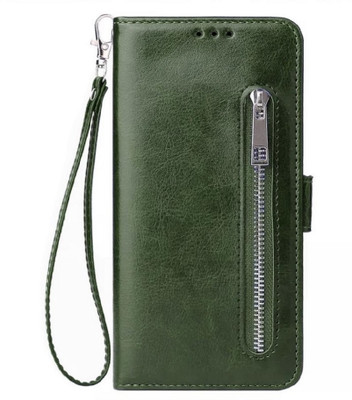 TELETEL Wallet Case Cover for Samsung Galaxy F15 (5G)(Green, Card Holder, Pack of: 1)