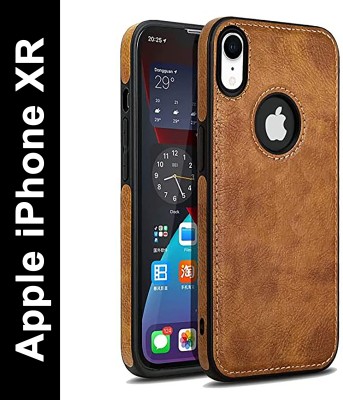 Coverskart Luxury Leather Back Cover for Apple iPhone XR, Shock Proof Anti Skid Case(Brown, Camera Bump Protector, Pack of: 1)