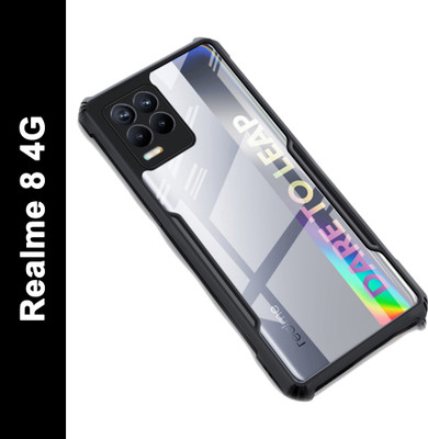 SHINESTAR. Back Cover for Realme 8 4G(Black, Pack of: 1)