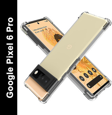 KrKis Back Cover for Google Pixel 6 Pro(Transparent, Camera Bump Protector, Silicon, Pack of: 1)