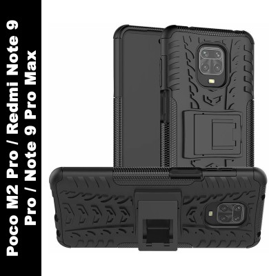 RUNICHA Back Cover for Poco M2 Pro, Mi Redmi Note 9 Pro, Mi Redmi Note 9 Pro Max(Black, Shock Proof, Pack of: 1)