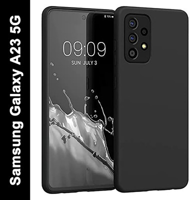 KrKis Back Cover for Samsung A23 5G(Black, Camera Bump Protector, Pack of: 1)