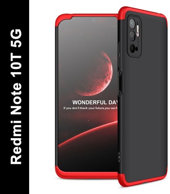 FlareHUB Back Cover for Redmi Note 10T 5G(Red, Hard Case, Pack of: 1)