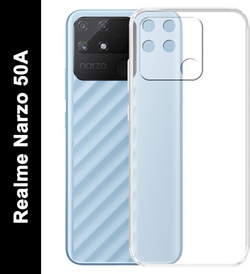 Aarov Back Cover for Realme narzo 50A OG Totu, Designer Plain Back Cover(Transparent, Grip Case, Silicon, Pack of: 1)