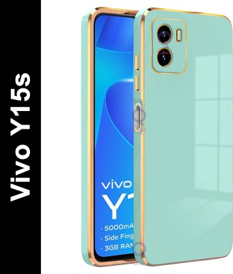 Qcase Back Cover for Vivo Y15s, Vivo Y15c(Green, Grip Case, Silicon, Pack of: 1)
