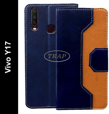 Trap Flip Cover for Vivo Y17(Multicolor, Cases with Holder, Pack of: 1)