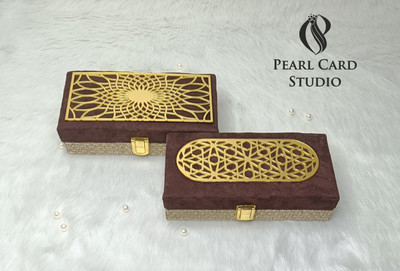 Pearlcardstudio Elegant Shagun Gift Boxes – Perfect for Gifting on Every Occasion (pack of 2) Cash Box(2 Compartments)