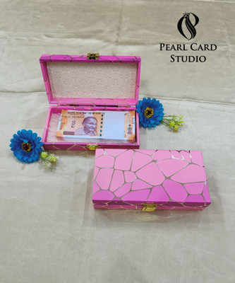 Pearlcardstudio Elegant Shagun Gift Boxes – Perfect for Gifting on Every Occasion (pack of 2) Cash Box(1 Compartments)
