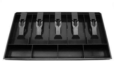 arthasya Cash Drawer Register Insert Tray Replacement 5 Bills 4 Coins Cash Box(9 Compartments)
