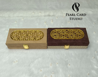 Pearlcardstudio Elegant Shagun Gift Boxes – Perfect for Gifting on Every Occasion (pack of 2) Cash Box(2 Compartments)
