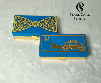 Pearlcardstudio Elegant Shagun Gift Boxes – Perfect for Gifting on Every Occasion (pack of 2) Cash Box(2 Compartments)