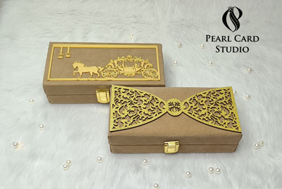 Pearlcardstudio Elegant Shagun Gift Boxes – Perfect for Gifting on Every Occasion (pack of 2) Cash Box(2 Compartments)