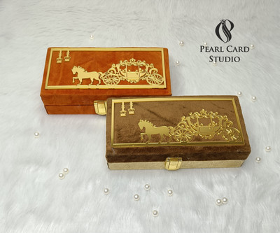 Pearlcardstudio Elegant Shagun Gift Boxes – Perfect for Gifting on Every Occasion (pack of 2) Cash Box(2 Compartments)