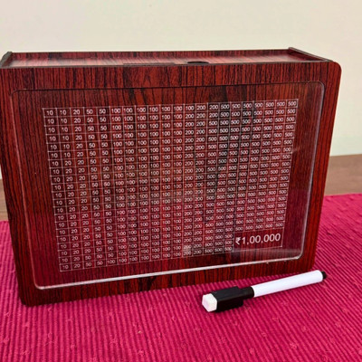 Zesta Money Saving Piggy Bank ,Wooden Piggy Bank With Numbers Cash Box(1 Compartments)