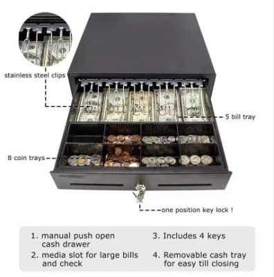 ELCONS ELECTRONIC CASH DRAWER Cash Box(13 Compartments)