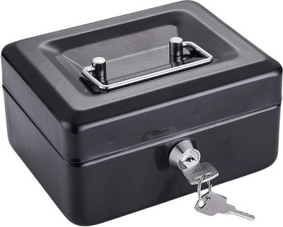 Bellveen Locking Large Cash Box for money coin Cash Box(1 Compartments)