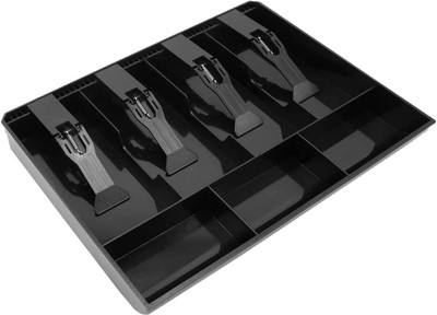 SVULINT Cash Register Drawer Tray with 4 Bill 3 Coin Compartments Money Storage Cash Box(7 Compartments)