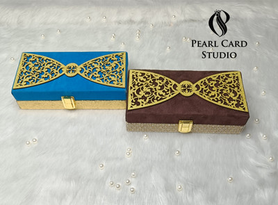 Pearlcardstudio Elegant Shagun Gift Boxes – Perfect for Gifting on Every Occasion (pack of 2) Cash Box(2 Compartments)
