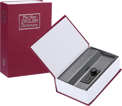 Authfort Book Safe with Combination Lock Portable Metal Box Dictionary Diversion Book Cash Box(1 Compartments)