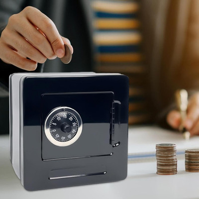 AORDEY Money Saving Box with Password Small Password Piggy Bank for Girls Boys Kids Cash Box(1 Compartments)