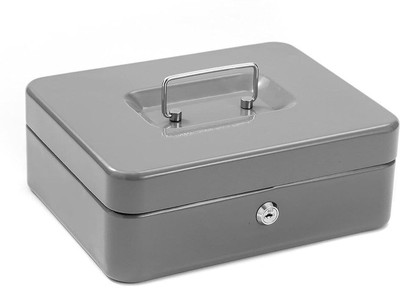 VATTU Cash Register Drawer Sturdy Portable Cash Tray With Lock Removable Compartments Cash Box(2 Compartments)