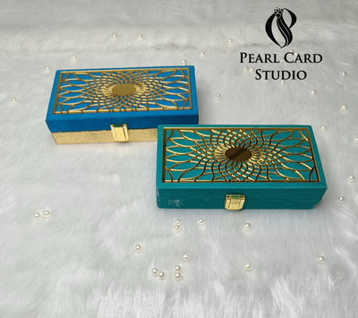 Pearlcardstudio Elegant Shagun Gift Boxes – Perfect for Gifting on Every Occasion (pack of 2) Cash Box(2 Compartments)