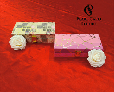 Pearlcardstudio Elegant Shagun Gift Boxes – Perfect for Gifting on Every Occasion (pack of 2) Cash Box(1 Compartments)