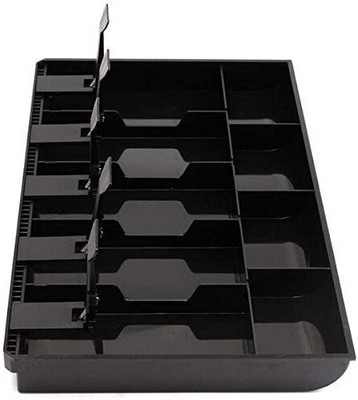 Qolixs Cash Register Drawer Tray with 5 Bill and 4 Coin Compartments Cash Box(5 Compartments)