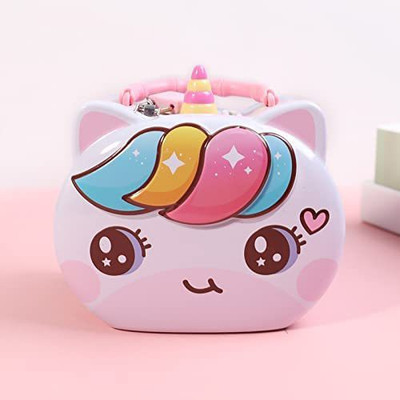 wingscreation Pack of 1 Kitty Money Bank Cash Box(1 Compartments)
